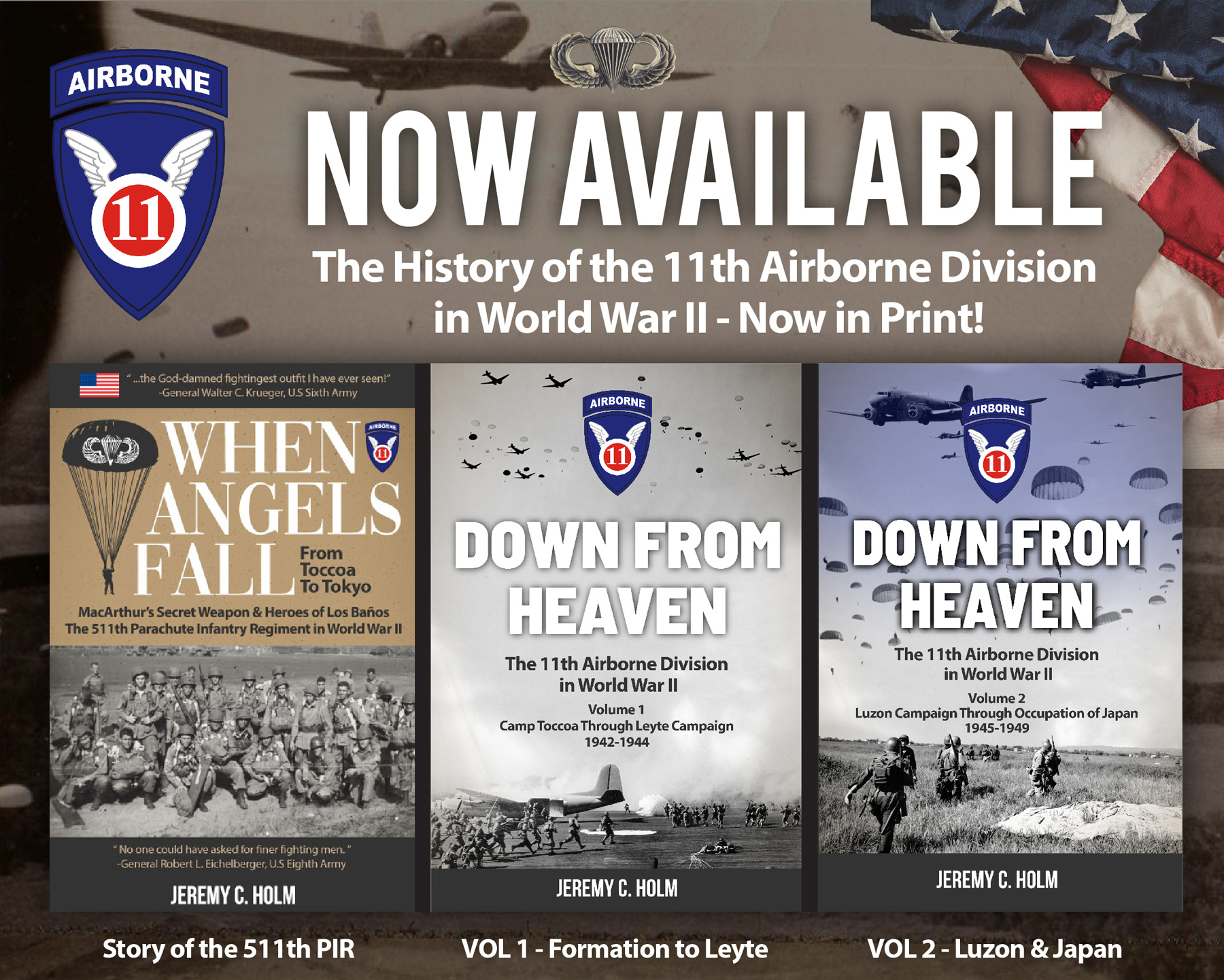 When Angels Fall the 11th Airborne in World War II